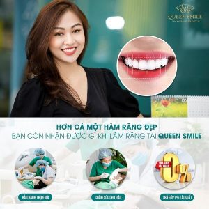 Nha khoa thẩm mỹ Queen Smile – địa chỉ bọc sứ răng cửa uy tín tại TPHCM